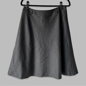 Talbots Stretch Wool Flared Skater Midi Skirt